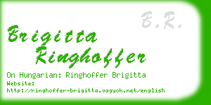 brigitta ringhoffer business card